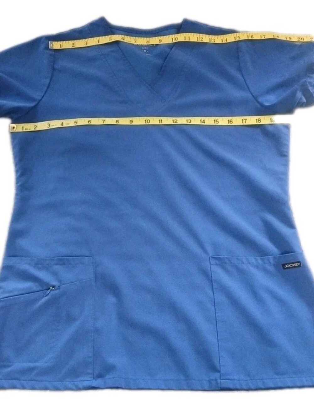 Jockey Women's Size M Scrubs Pant Set Royal Blue Short Sleeves - Picture 9 of 14